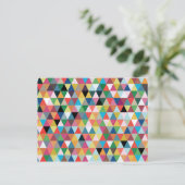 Colorful Geometric Kaleidoscope Pattern Briefkaart (Staand voorkant)