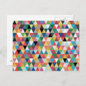 Colorful Geometric Kaleidoscope Pattern Briefkaart (Voorkant / Achterkant)