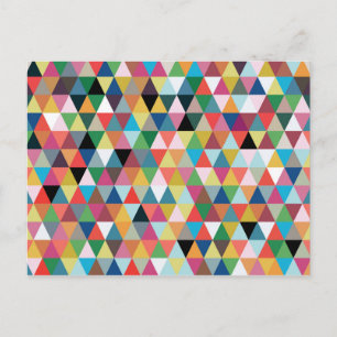 Colorful Geometric Kaleidoscope Pattern Briefkaart