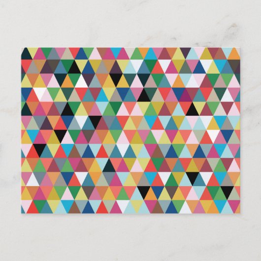 Colorful Geometric Kaleidoscope Pattern Briefkaart (Voorkant)