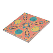 Colorful Geometric Kaleidoscopic Abstract Pattern Tegeltje (Zijkant)