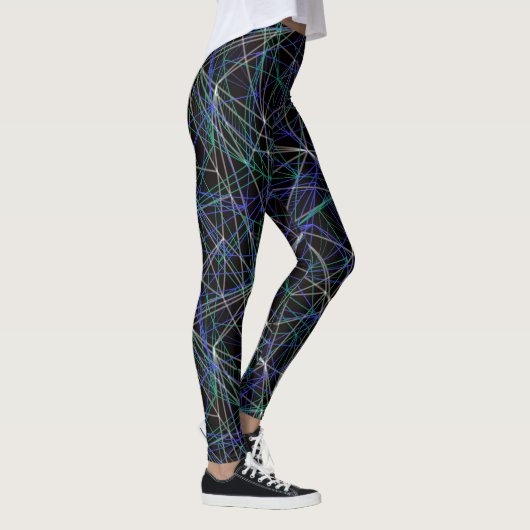 Colorful Geometric Lines Leggings (Rechts)