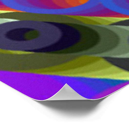 Colorful Geometric Mandala Circle Poster (Hoek)