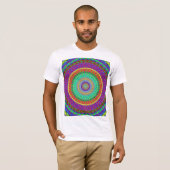 Colorful Geometric Mandala Circle T Shirt (Voorkant volledig)