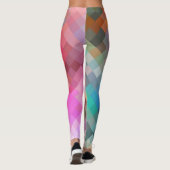 Colorful Geometric Modern Diamond Pattern #10 Leggings (Achterkant)
