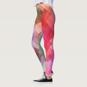 Colorful Geometric Modern Diamond Pattern #10 Leggings (Links)