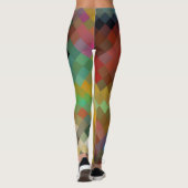 Colorful Geometric Modern Diamond Pattern #7 Leggings (Achterkant)