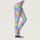 Colorful Geometric Modern Pattern Leggings (Rechts)