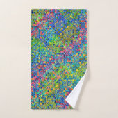Colorful Geometric Mosaic Pattern 4 Bad Handdoek (Handdoek)