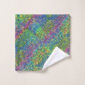 Colorful Geometric Mosaic Pattern 4 Bad Handdoek (Wasdoekje)