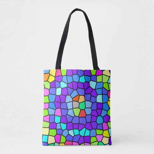 Colorful Geometric Mosaic Tote Tote Bag (Voorkant)