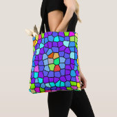 Colorful Geometric Mosaic Tote Tote Bag (Dichtbij)