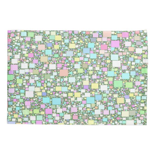 Colorful Geometric Pastel Background Kussensloop (Achterkant-Links)