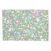 Colorful Geometric Pastel Background Kussensloop (Voorkant-Links)