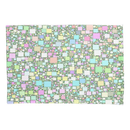 Colorful Geometric Pastel Background Kussensloop (Voorkant-Links)