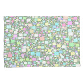 Colorful Geometric Pastel Background Kussensloop (Voorkant-Rechts)