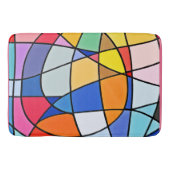 Colorful Geometric Pattern Badmat (Voorkant)