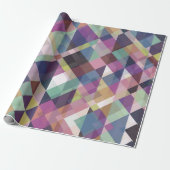 Colorful Geometric Pattern Cadeaupapier (Uitgerold)