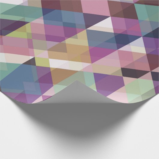Colorful Geometric Pattern Cadeaupapier (Hoek)