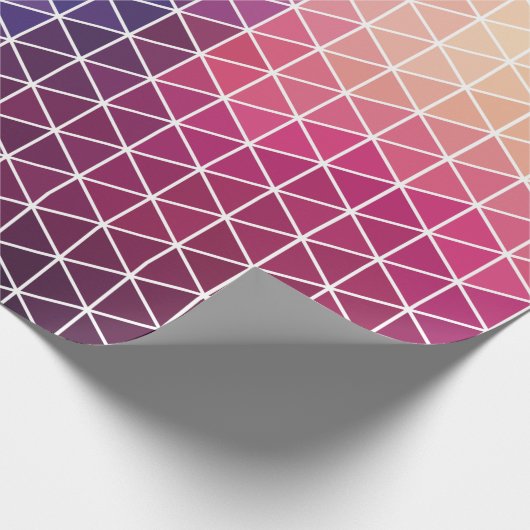 Colorful Geometric Pattern Cadeaupapier (Hoek)