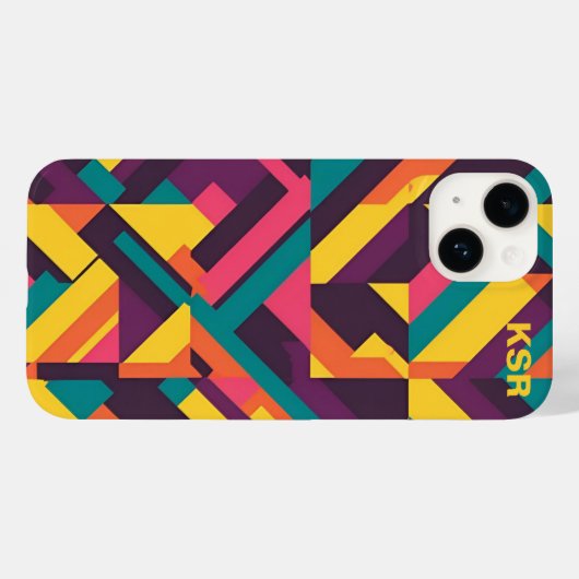 Colorful Geometric Pattern Case-Mate iPhone Case (Achterkant (horizontaal))