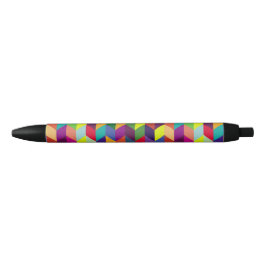 Colorful Geometric Pattern Design – Modern Stylish Zwarte Inkt Pen