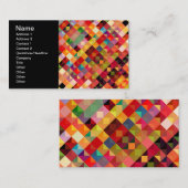 Colorful Geometric Pattern Fine Art Visitekaartje (Voorkant / Achterkant)