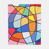 Colorful Geometric Pattern Fleece Deken (Voorkant)