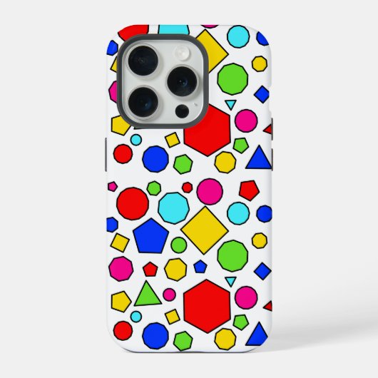 Colorful geometric pattern iPhone hoesje (Achterkant)