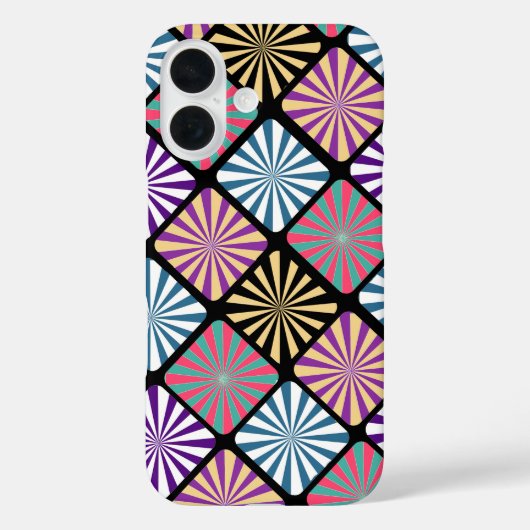 Colorful Geometric pattern iPhone / iPad case (Achterkant)