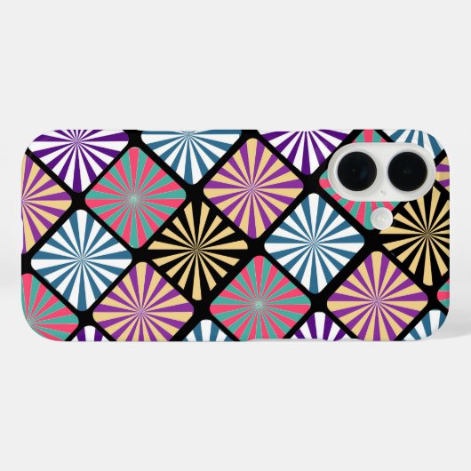 Colorful Geometric pattern iPhone / iPad case (Achterkant (horizontaal))