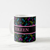 Colorful Geometric Pattern Koffiemok (Voorkant links)