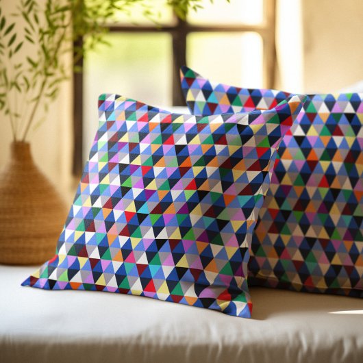 Colorful Geometric Pattern Kussen