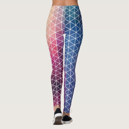Colorful Geometric Pattern Leggings (Achterkant)