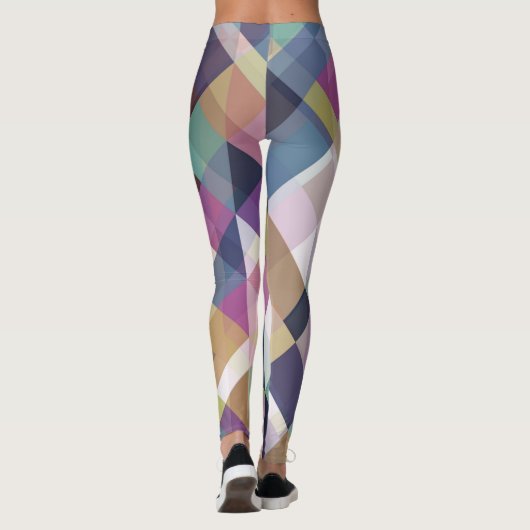 Colorful Geometric Pattern Leggings (Achterkant)