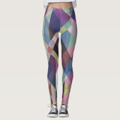 Colorful Geometric Pattern Leggings (Voorkant)