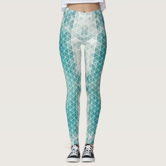 Colorful Geometric Pattern Leggings (Voorkant)