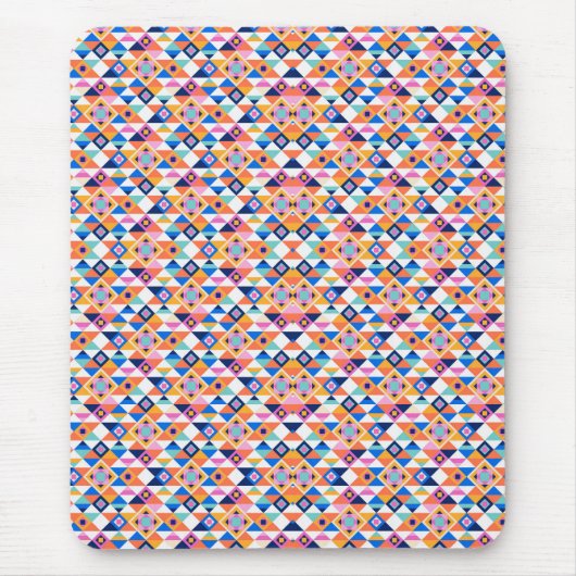 Colorful geometric pattern mouse pad  muismat (Voorkant)