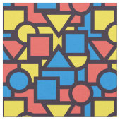 Colorful Geometric Pattern Stof (Close Up)