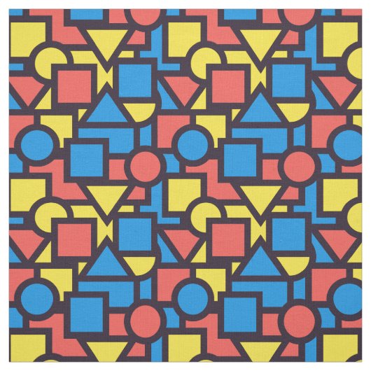 Colorful Geometric Pattern Stof (Swatch)