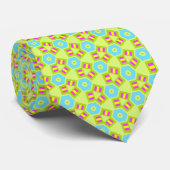 Colorful Geometric Pattern Stropdas (Opgerold)
