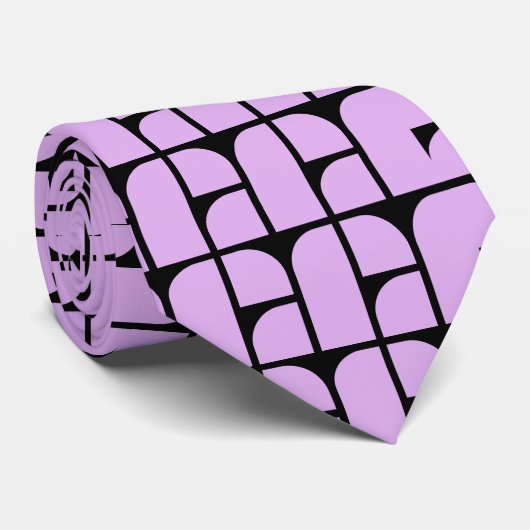 Colorful Geometric Pattern Stropdas (Opgerold)