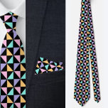 Colorful Geometric Pattern Stropdas<br><div class="desc">Kleurrijk geometrisch patroon.</div>