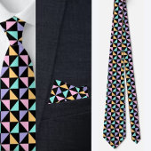 Colorful Geometric Pattern Stropdas