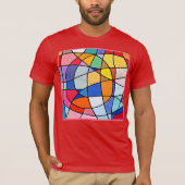 Colorful Geometric Pattern T-shirt (Voorkant)