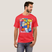 Colorful Geometric Pattern T-shirt (Voorkant volledig)