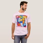 Colorful Geometric Pattern T-shirt (Voorkant volledig)