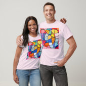 Colorful Geometric Pattern T-shirt (Unisex)