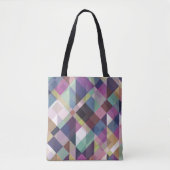 Colorful Geometric Pattern Tote Bag (Voorkant)