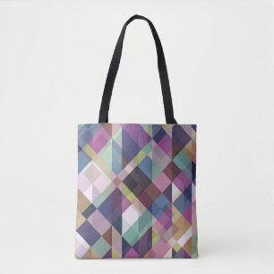 Colorful Geometric Pattern Tote Bag